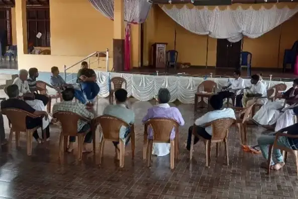gramajanya-farmer-interaction-program Team Gramajanya involved in interaction with Farmers'
